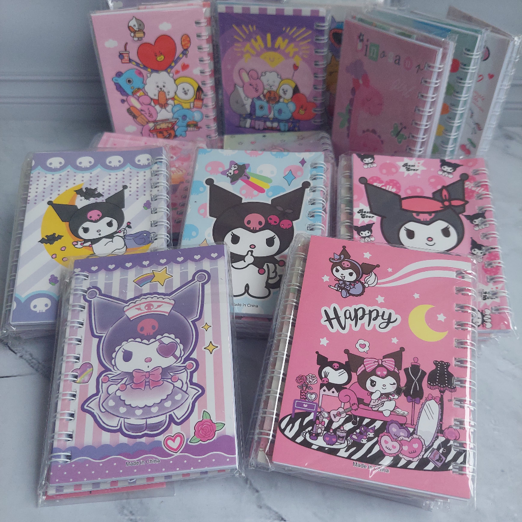 

Note Book/ Buku Kecil Rentengan isi 4 Pcs Karakter Lucu