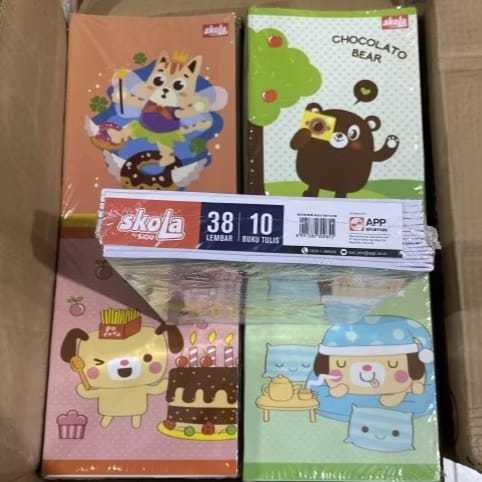 

Buku Tulis Anak Sekolah Merk Skola 38 Lembar 1 pak isi 10 Buku
