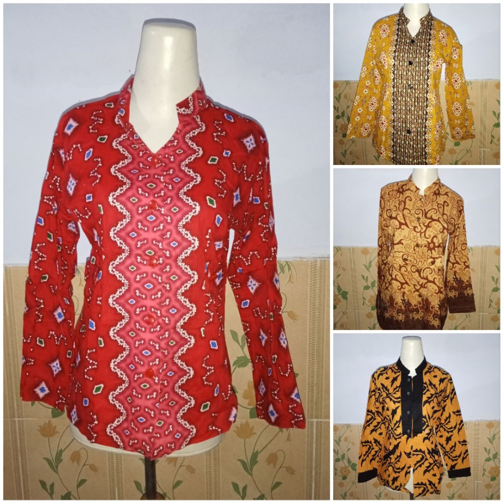 ATASAN SERAGAM BATIK WANITA FORMAL KERJA / KANTORAN / GURU PRELOVED - LIKE NEW
