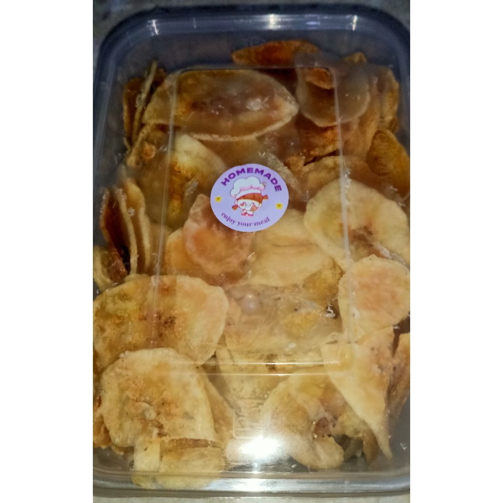 

Keripik Pisang Kepok Original Asin 100GR