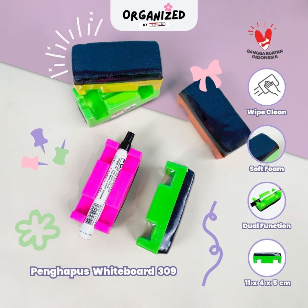

Penghapus Spidol Papan Tulis 309 / Whiteboard Eraser Topla