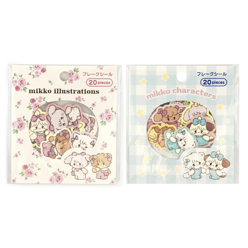 

Sticker Flakes Mikko Illustration Mousse Latte Cammy Souffle Stiker Deco Journal Limited Edition