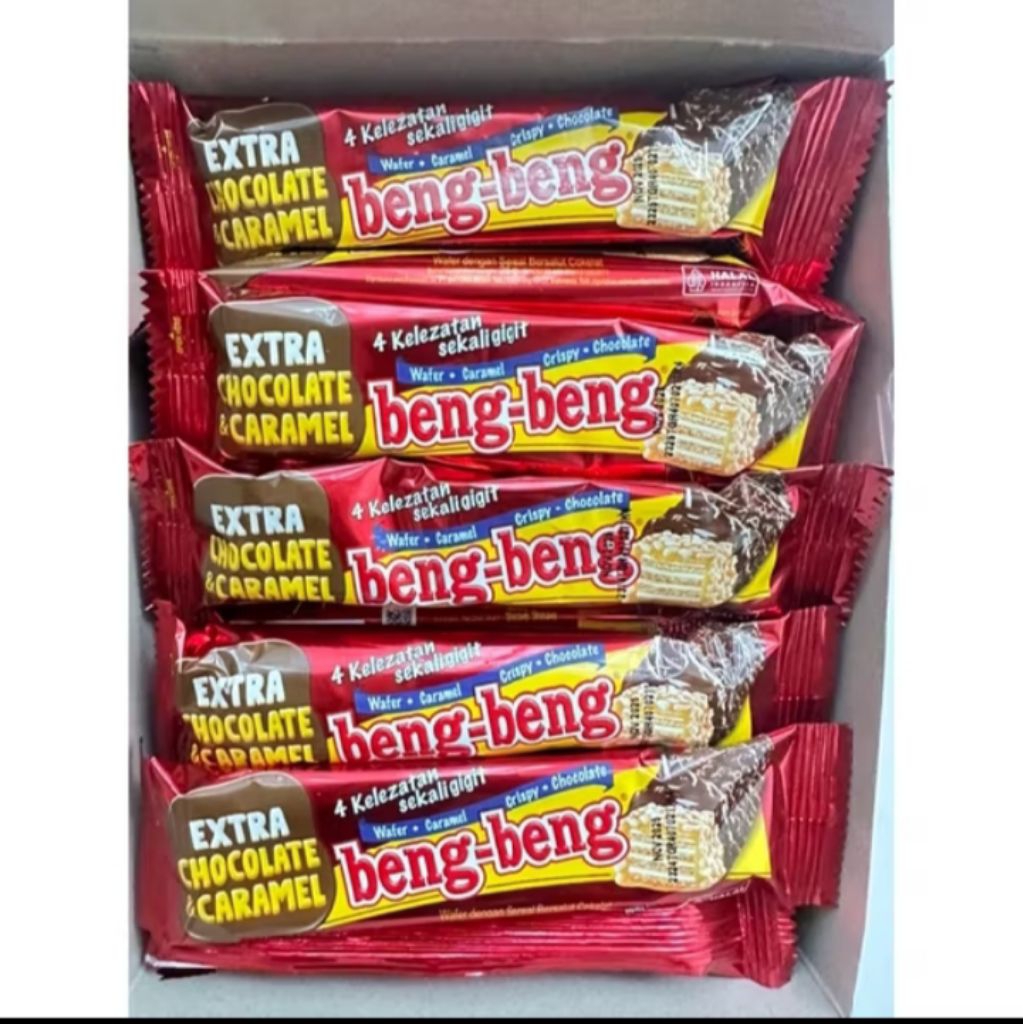 

Beng Beng Wafer Coklat Caramel 1 Doss (17 Pcs)