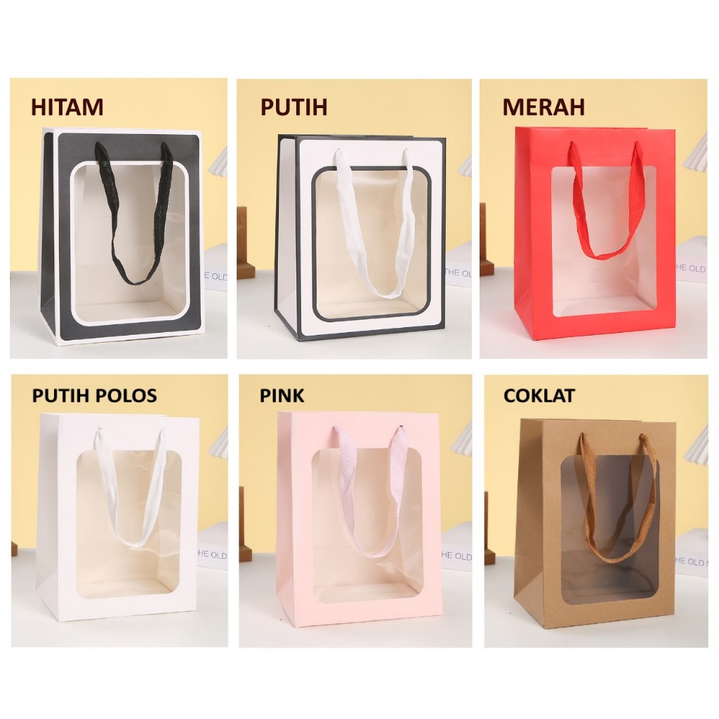 

Tas Tenteng Kertas Model Hitam Putih | Goodie Bag Kertas | Tas Hampers | Tas Souvenir