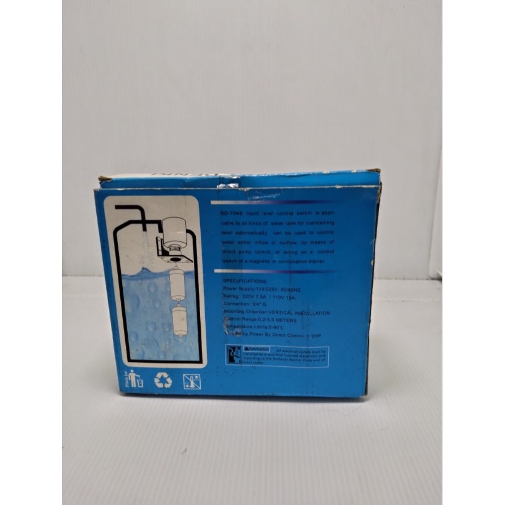 Liquid level control switch