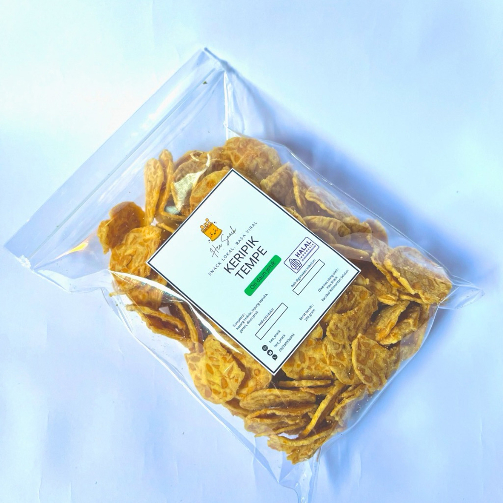 

KERIPIK TEMPE RENYAH GURIH BERAT BERSIH 250 GRAM
