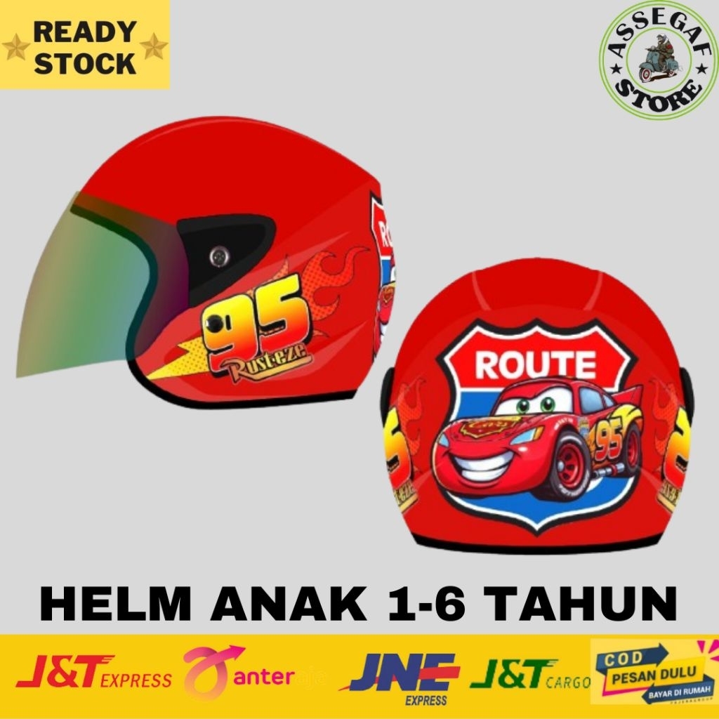 HELM ANAK KOP MURAH LAKI-LAKI PEREMPUAN COWOK KUALITAS BAGUS