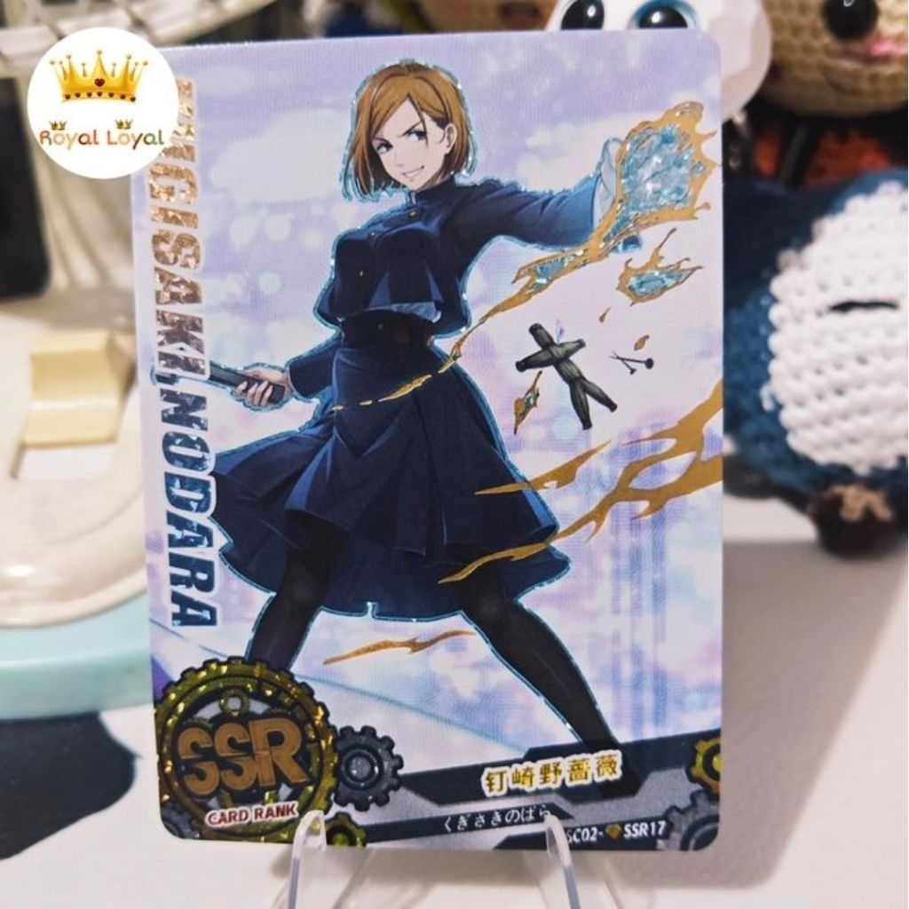 Nobara Kugisaki Kartu CCG TCG Card Of God (COG) SSR+ Diamond Holo - Jujutsu Kaisen (SC02-SSR17)