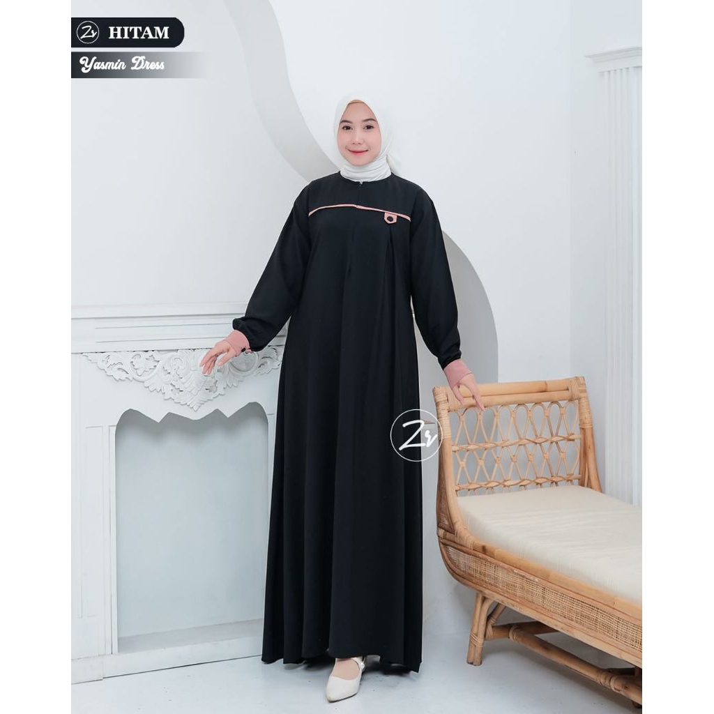 YASMIN DRESS ,MUSLIM ,WUDHU FRIENDLY,GAMIS MODERN,KEKINIAN by ZR colection