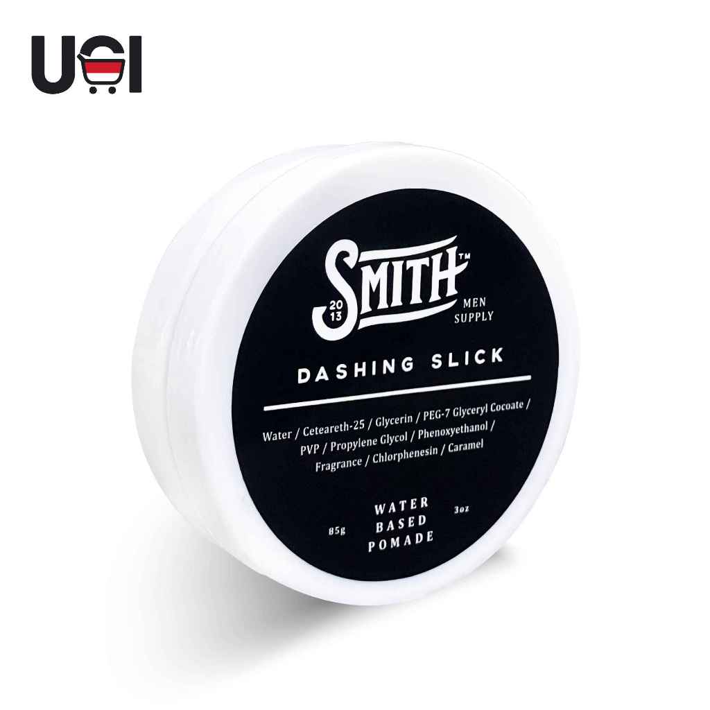 SMITH - Dashing Slick Pomade Rambut Basah 85gr | Water Based Hair Pomade | Smith Minyak Rambut Pria 