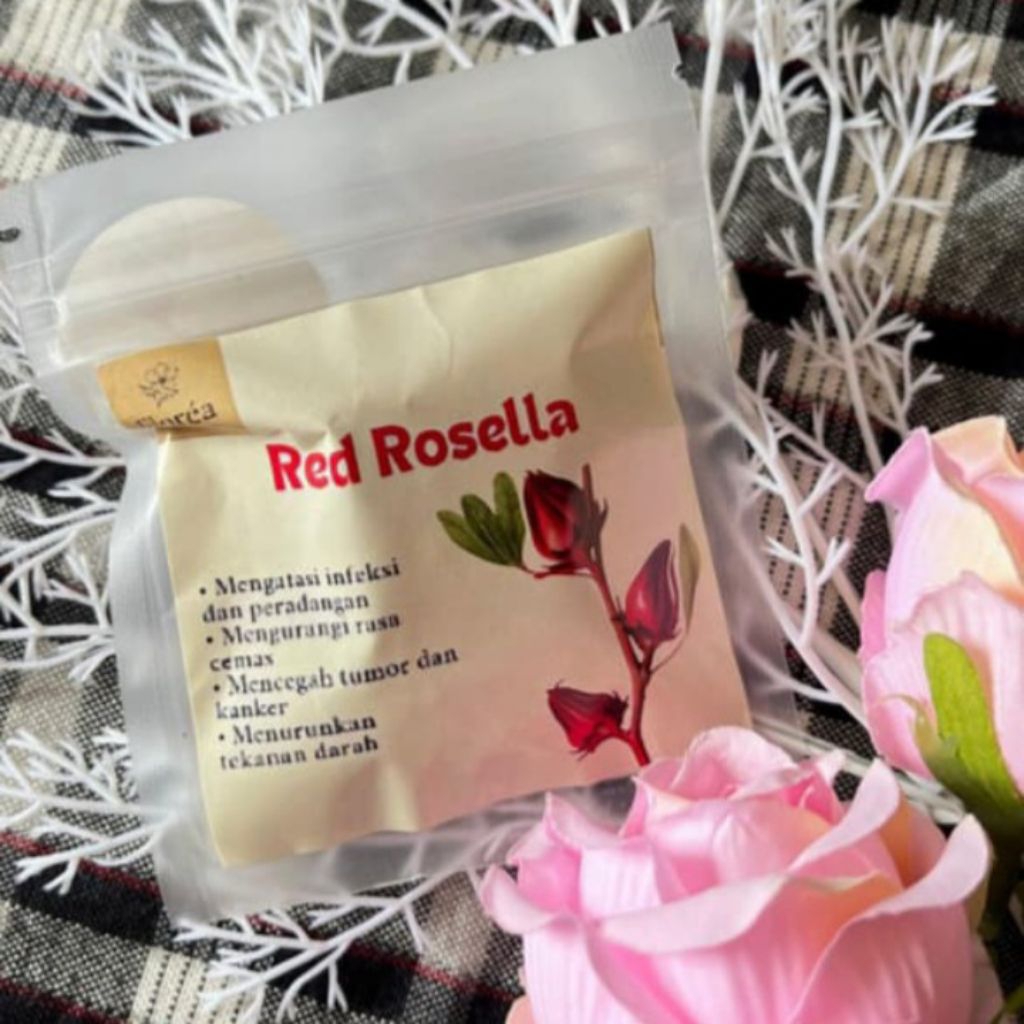 

florèa - Flower Tea Red Rosella Teh bunga herbal Teh bunga alami Teh kesehatan sachet 5gr