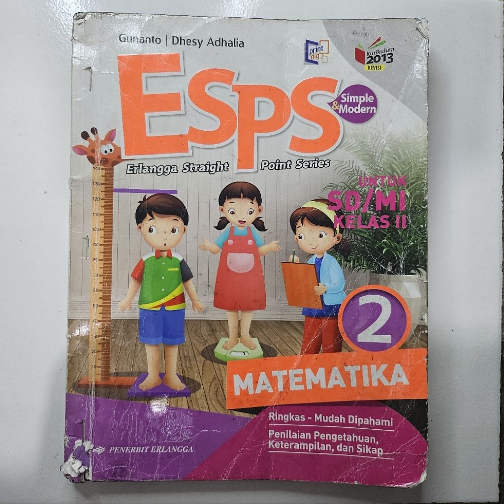 Buku ESPS Matematika Kelas 2 SD Kurikulum 2013 Revisi