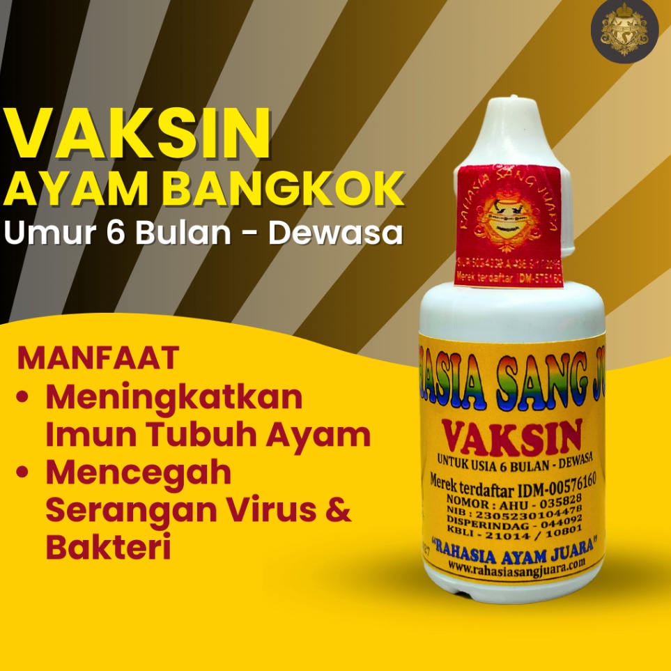 KODE A9O VAKSIN AYAM BANGKOK TETES MENCEGAH ARATAN MENINGKATKAN IMUN PADA AYAM