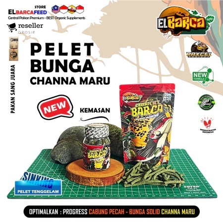 PELET BUNGA SHRIMPELET 20gr BARCA CHANNA MARU YS RED MARU Progress cabung pecah bunga makin solid