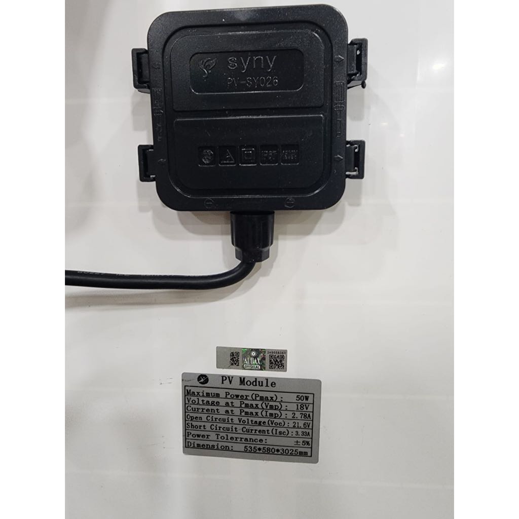 (JUAL 2 PCS) (PETI KAYU) Solar Panel / Panel Surya Audax 50 WP / 100 WP / 150 WP – ORIGINAL — MONOCRYSTALLINE / POLYCRYSTALLINE