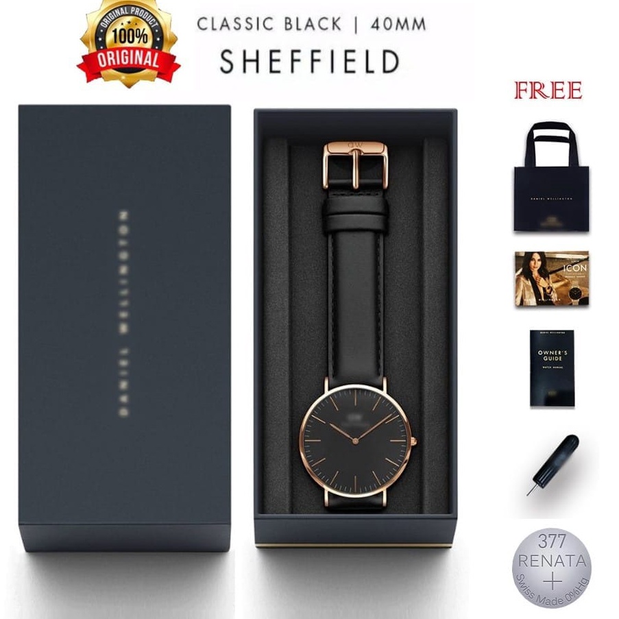 BISA COD  1ORI JAM TANGAN WANITA PRIA DW KULIT PREMIUM HIGH QUALITY INCLUDE BOX EXCLUSIVE  PAPER BAG