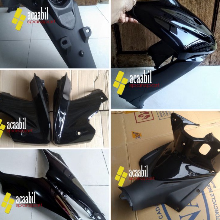 Cover Body Tameng Depan Tengah Samping Revo Absolute  Revo DX Hitam