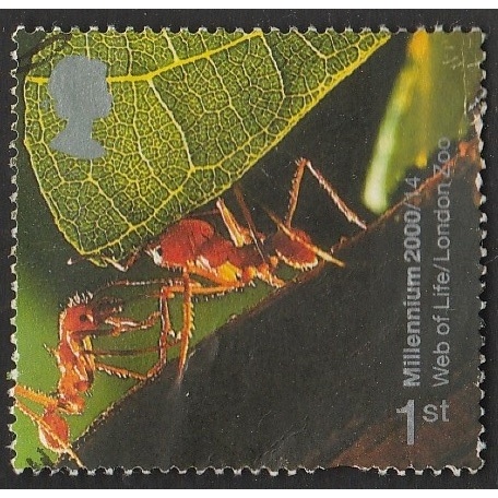 

A 11701 SATU BUAH PRANGKO INGGRIS TEMA SATWA SEMUT - WEB OF LIFE DENGAN KONDISI SUDAH ADA CAP