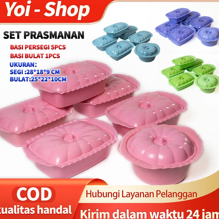 Update  Yoi  516pcs Prasmanan Set  Basi Persegi 5PCS  Basi Bulat 1PCS  Set Prasmanan Pla  T Prasmana