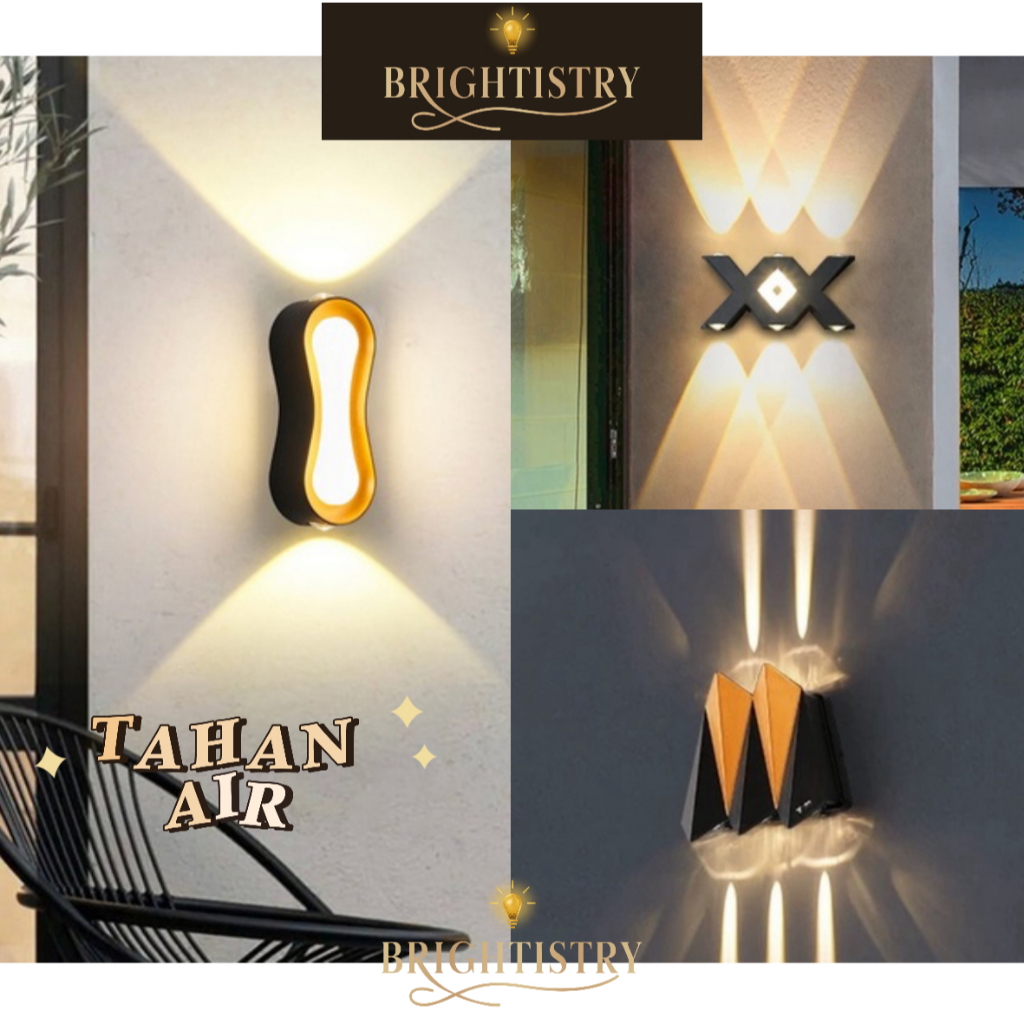 Lampu Dinding Outdoor Anti Air Modern Minimalis Lampu Dinding Teras Lampu Taman Lampu Sorot