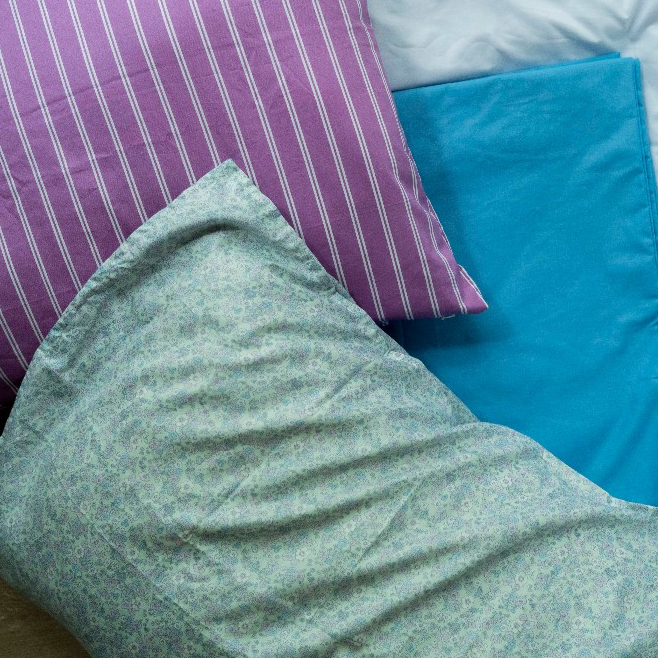 Mint flower pillowcase | Sarung bantal bunga biru mint | Aesthetic pillow case | Sarung bantal | Pil