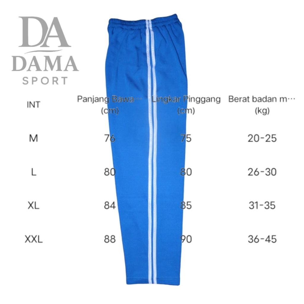 Celana training olahraga SD panjang Los/Celana training panjang anak Sd Los
