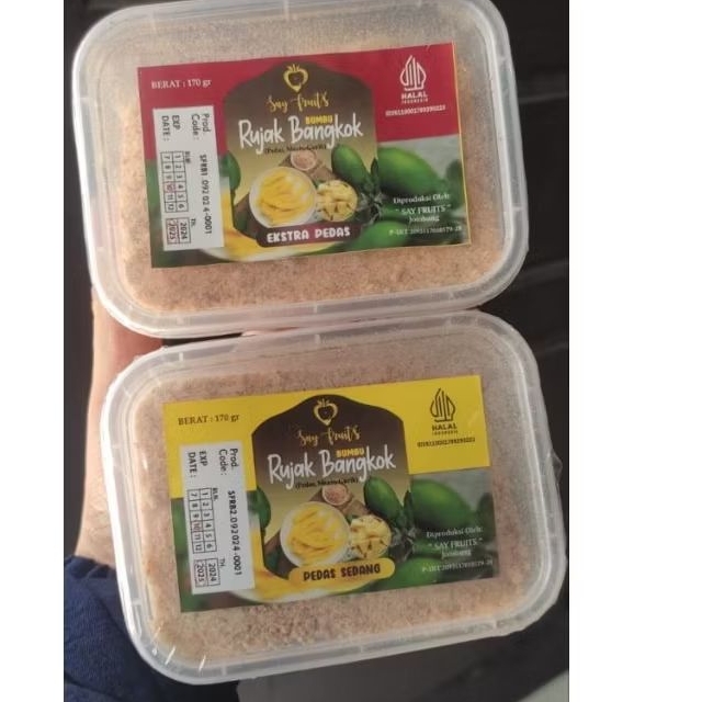 

TERLARIS Bumbu RUJAK BANGKOK Say Fruit enakkk berat 170 gr