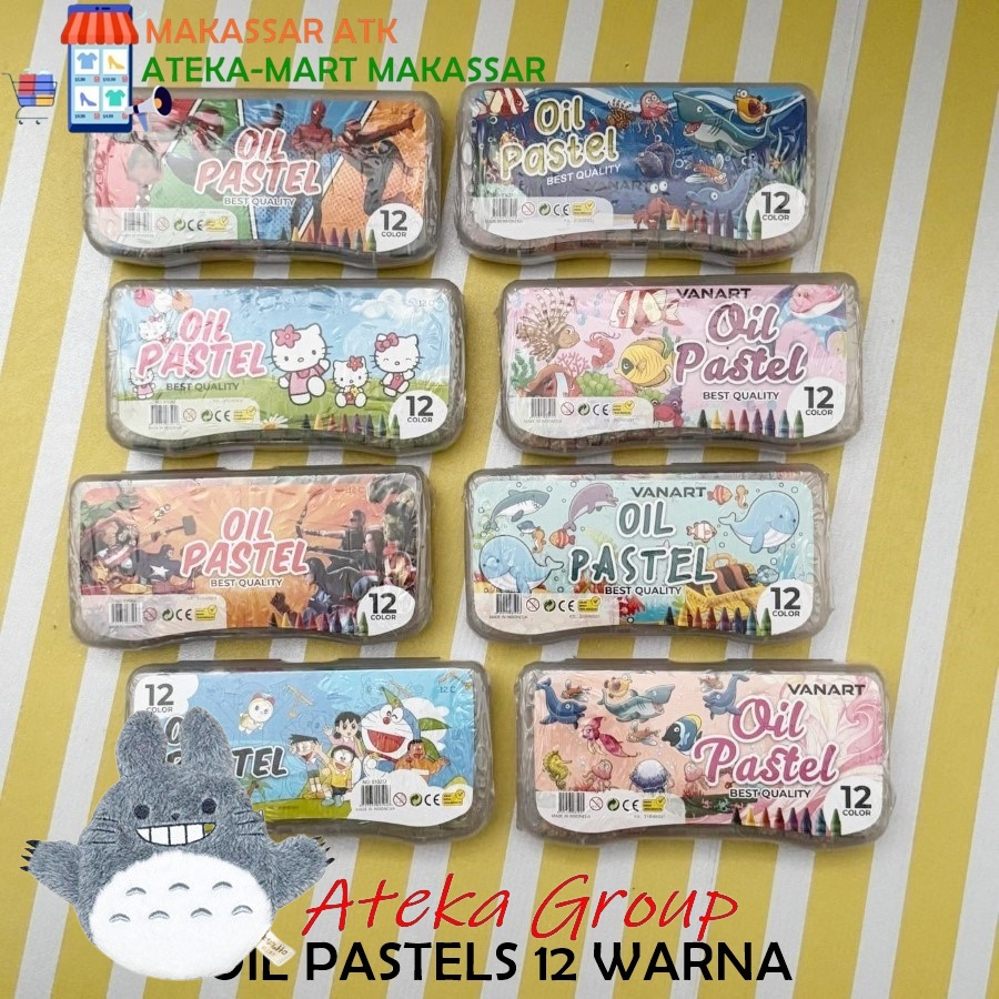 

[1 PCS ] VAN ART 12 OIL PASTEL CRAYON MINYAK MURAH