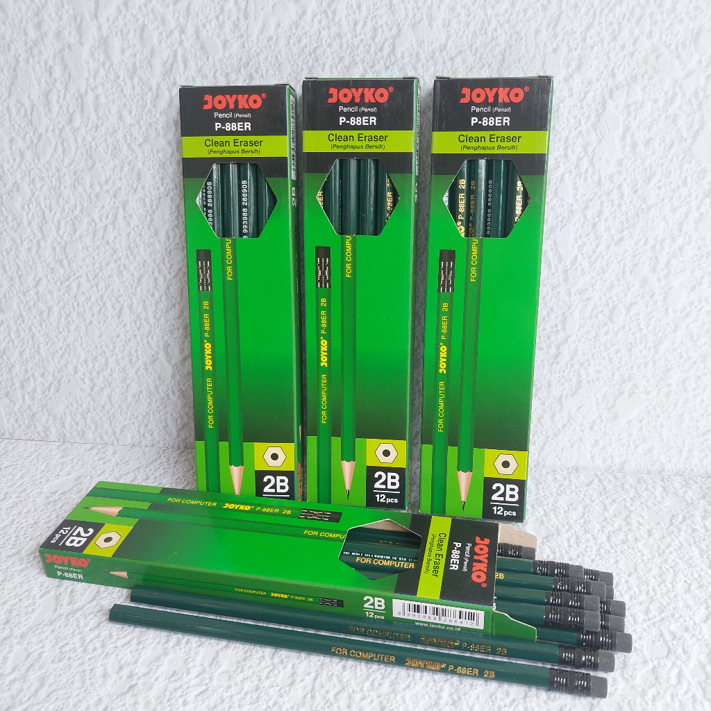 

Pensil 2B dengan Penghapus JOYKO P-88ER Clean Eraser
