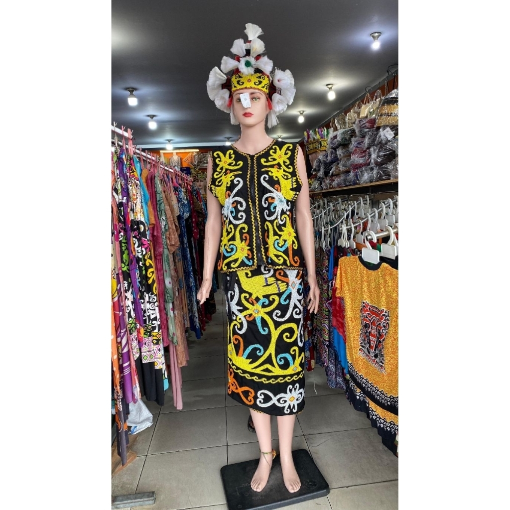SPESIAL EDITION BAJU DAYAK MANIK PREMIUN - PAKAIAN ADAT DAYAK MANIK DEWASA VARIAN PREMIUM