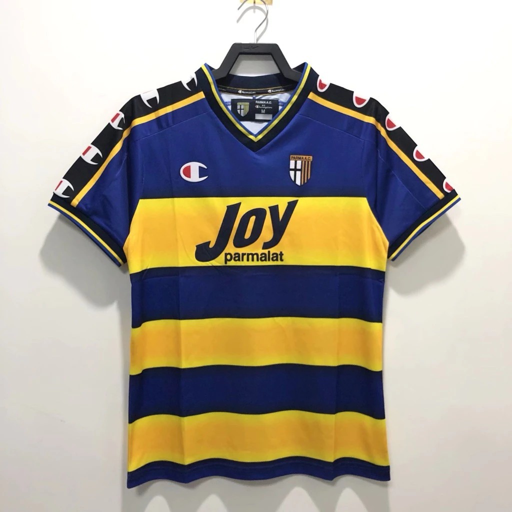 RETRO | PREMIUM IMPORT BAJU JERSEY RETRO PARMA JOY HOME 2001/2002 GRADE ORI