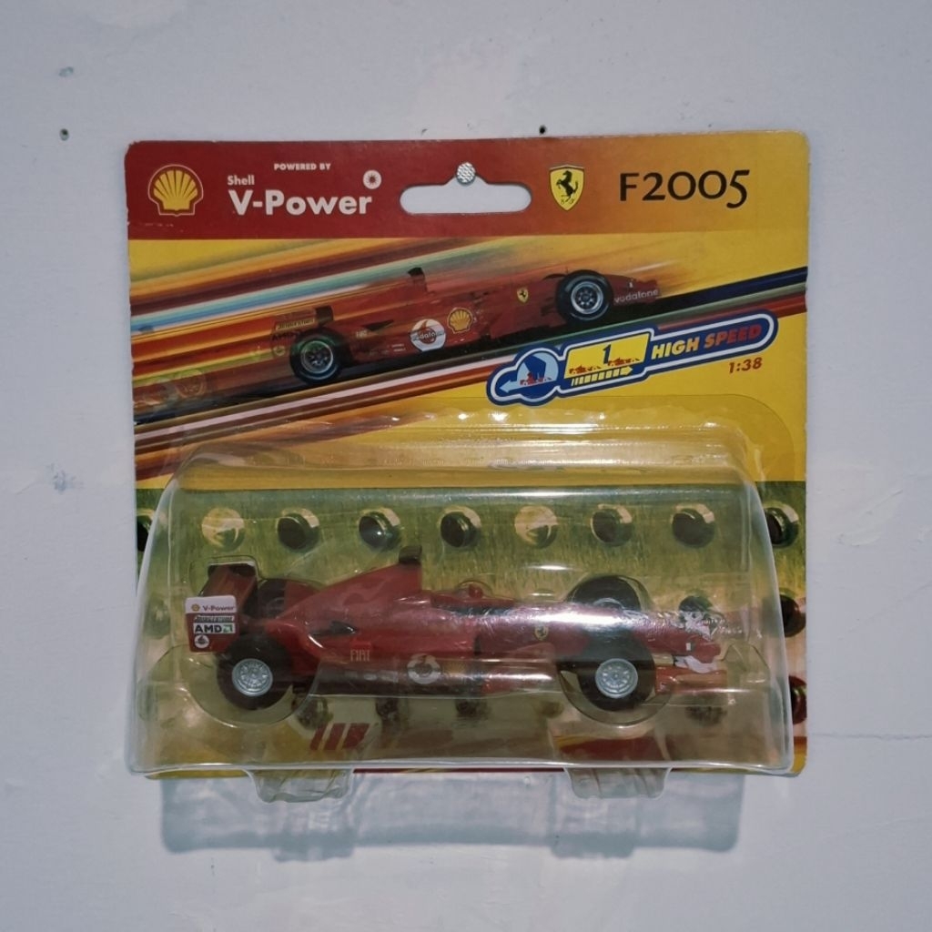 Hot Wheels Shell V Power Ferrari F2005 Michael Schumacher Skala 1:38