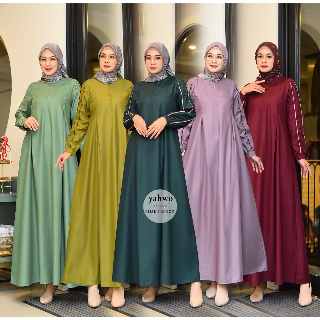 YAHWO HIJAB FASHION - DRESS WANITA TERBARU.GAMIS TOYOBO KOMBINASI.GAMIS LEBARAN TERLARIS.GAMIS BUSUY