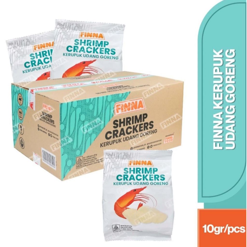 

FINNA Shrimp Crackers Kerupuk Udang Goreng 10 gr (Karton)