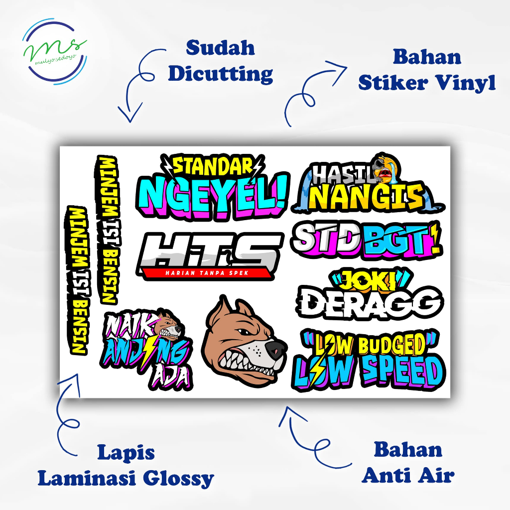 

Stiker Pack Aesthetic Waterproof untuk Laptop, Motor, dan Helm - Stiker Pack Racing