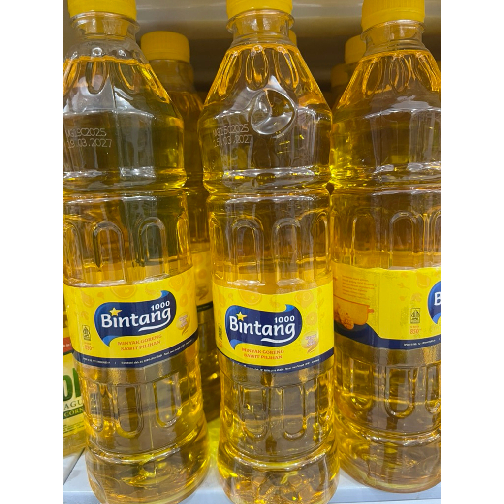 

Minyak goreng botol BINTANG 1L