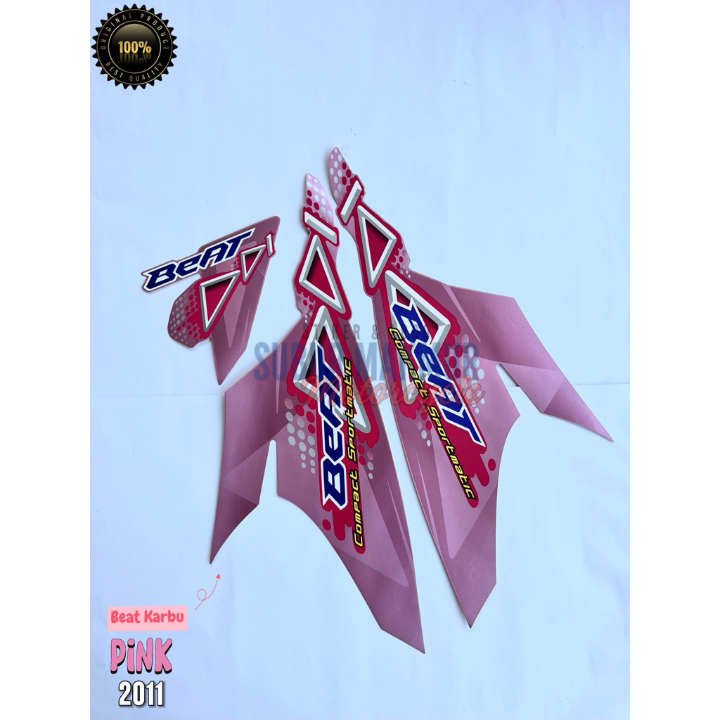 STIKER STRIPING LIS BODY BEAT KARBU 2011 ORI