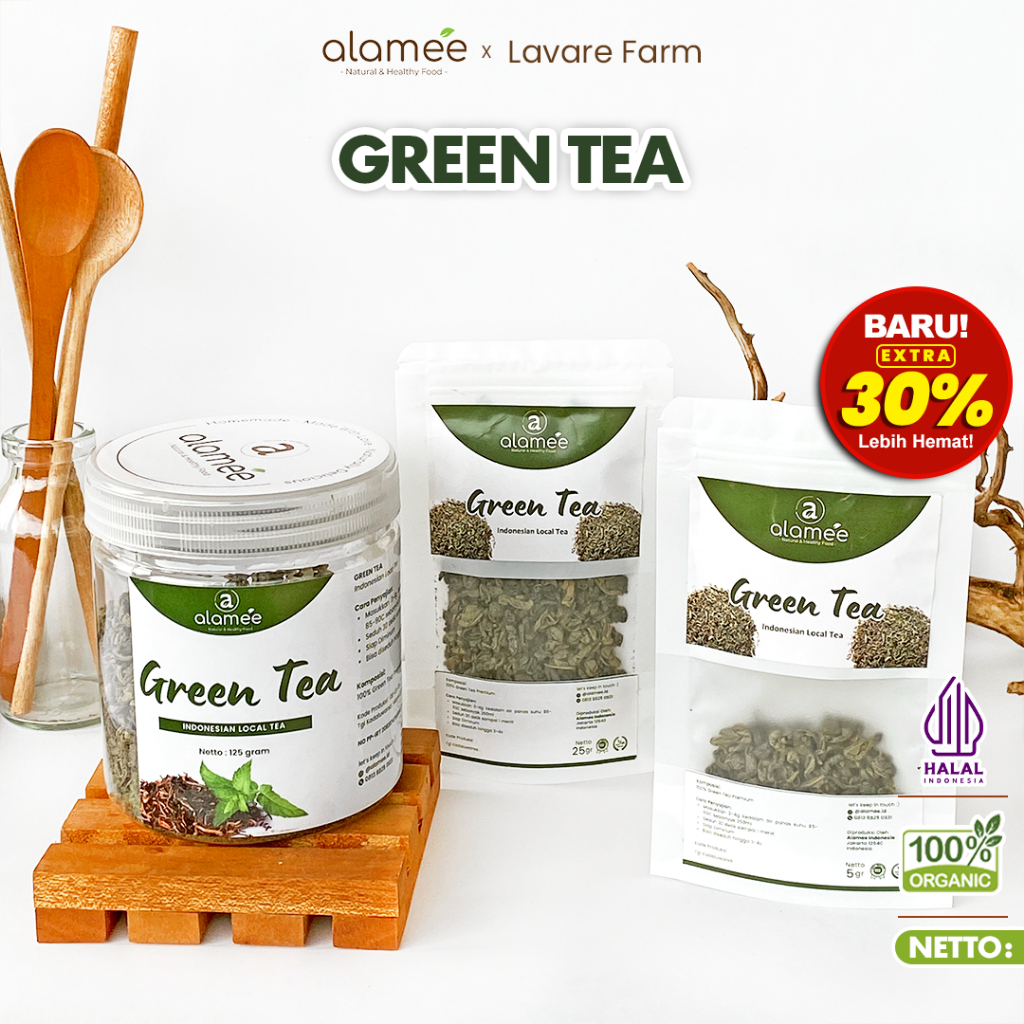 

Teh Hijau Green Tea Organic Kering Organik Diet Greentea Minuman Herbal teh hijau All Varian