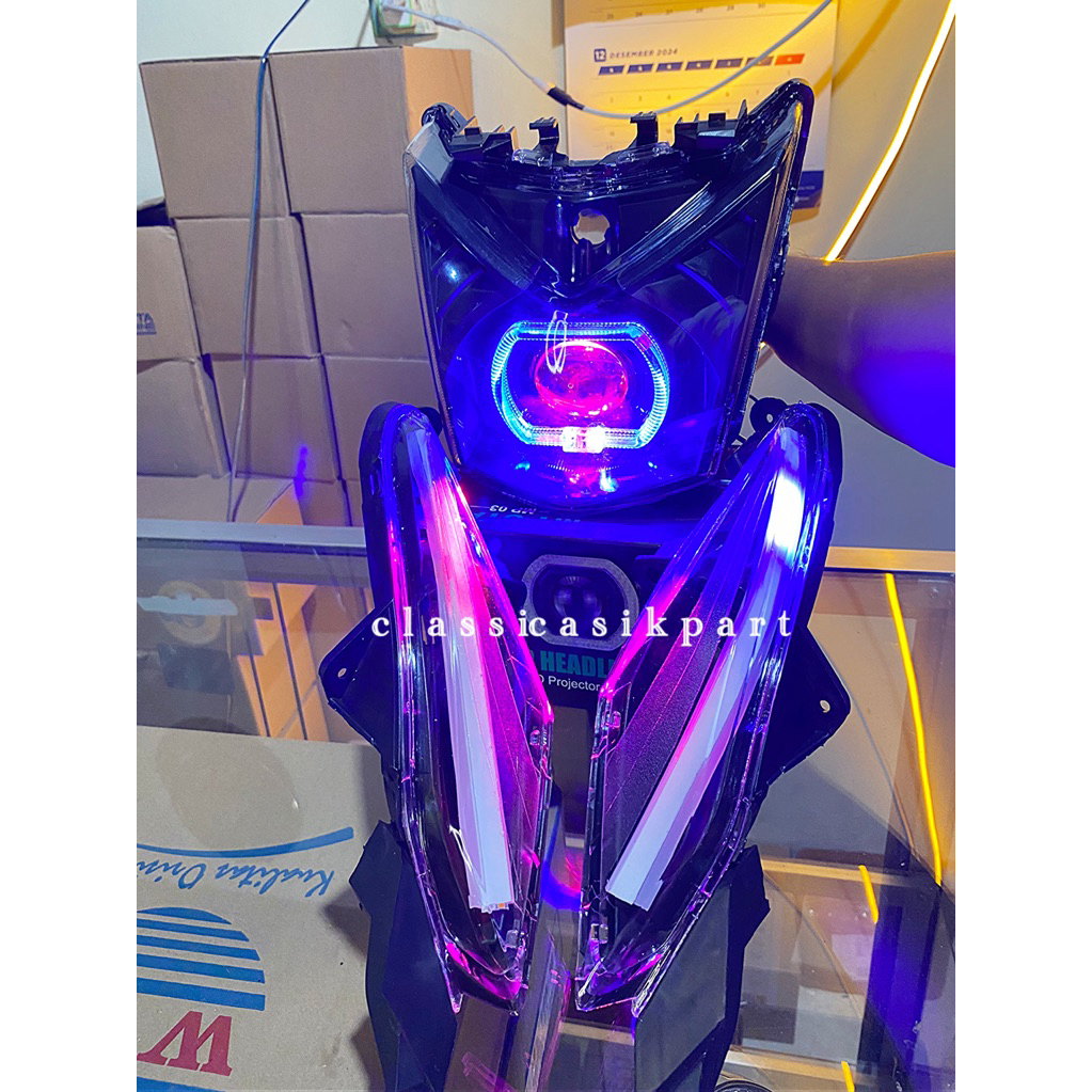 Lampu depan Biled Beat Fi 2012 - 2015 dan Lampu Sen alis running