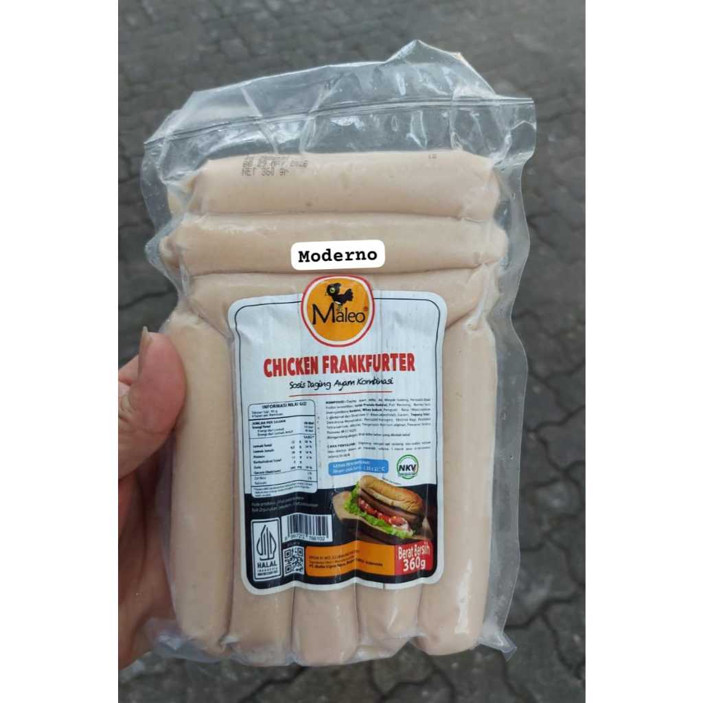 

Maleo Chicken Frankfurter 360gr / Sosis Ayam 360gr - Chicken Sausages 360gr