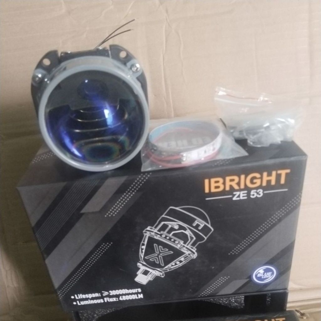 LAMPU UTAMA BILED IBRIGHT 2,5 INC BILED BLU LENS ZE53 IBRIGHT FLAT CUT