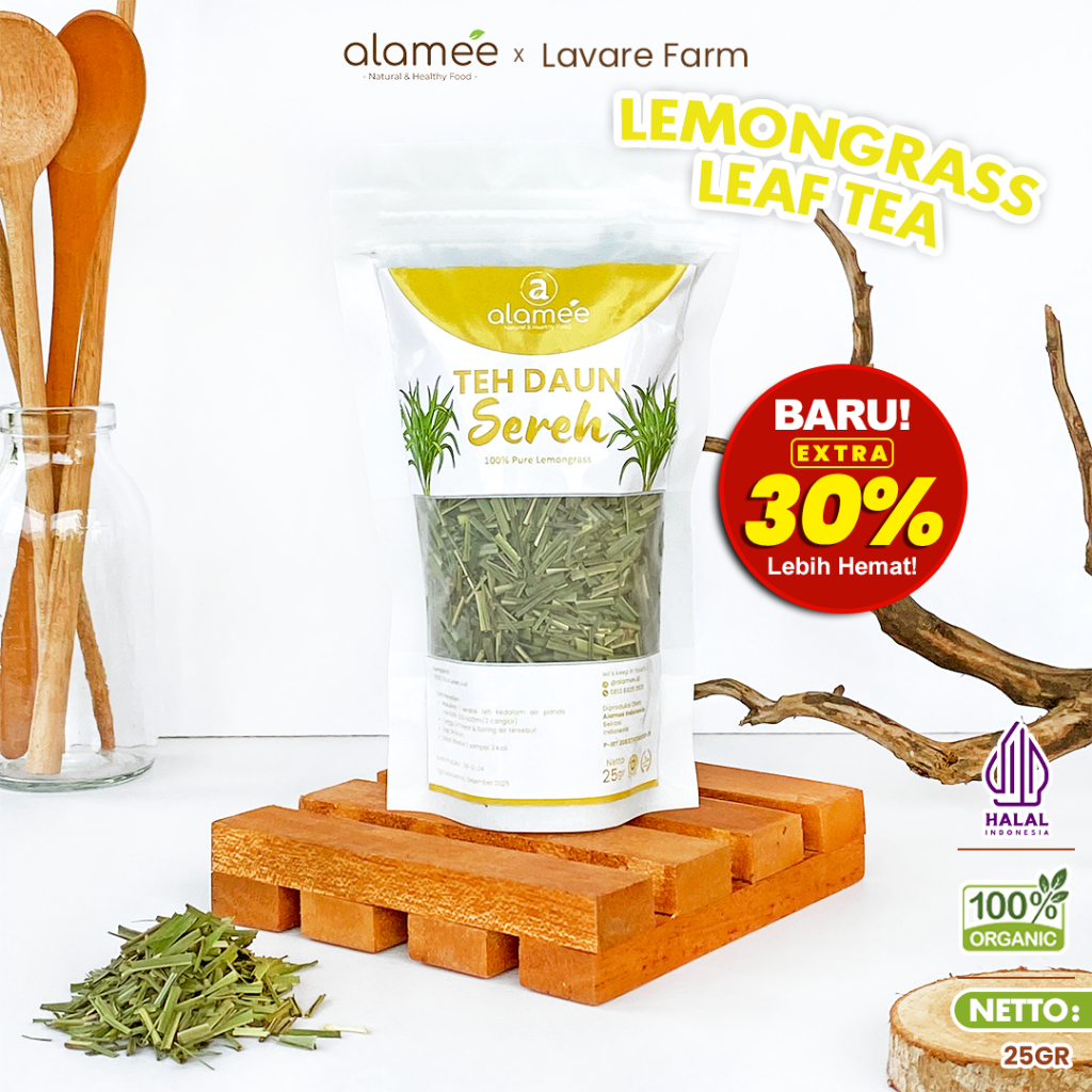 

ALAMEE Lemongrass Leaf Tea Daun Sereh Kering Teh Organik Dried 25gr BUMA