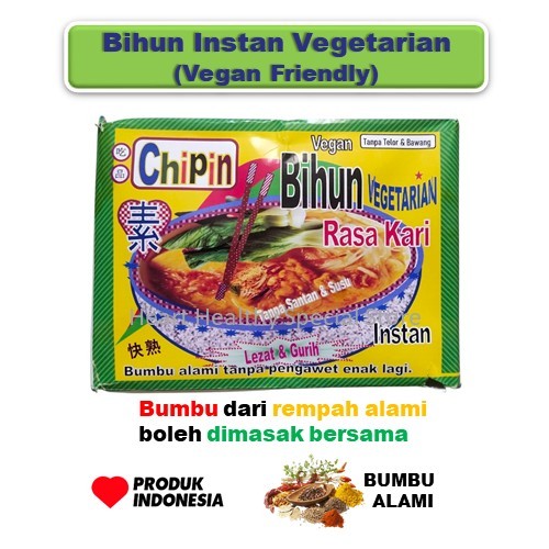

Bihun Instan Vegetarian dan Vegan Friendly Bumbu Alami no MSG no Pengawet Home Industri