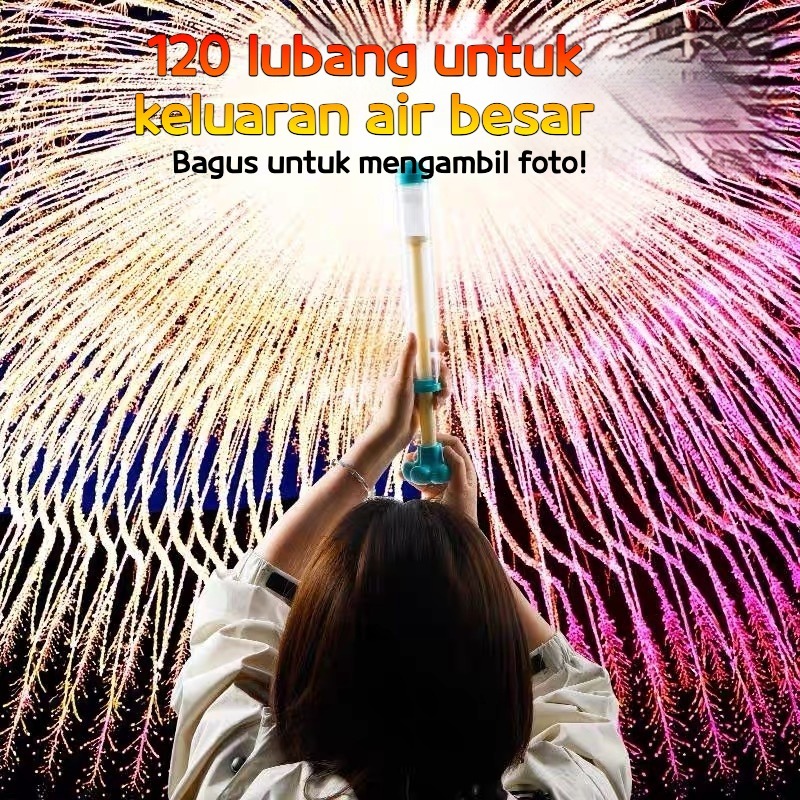 ✿mainan Kembang api pistol air pompa tembakan watergun semprot tarik kapasitas tempur pantai rafting