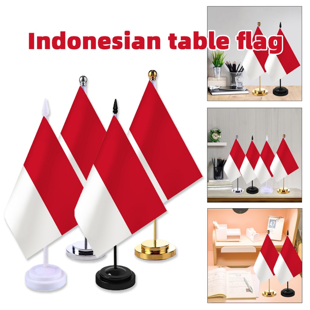 Bendera meja / Bendera meja merah putih / bendera meja indonesia / stand bendera