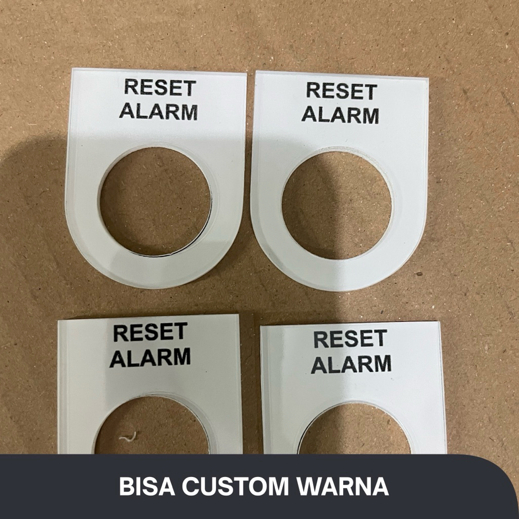 

NAME PLATE LABEL ACRYLIC | Ø16 • Ø22 • Ø25 • Ø30