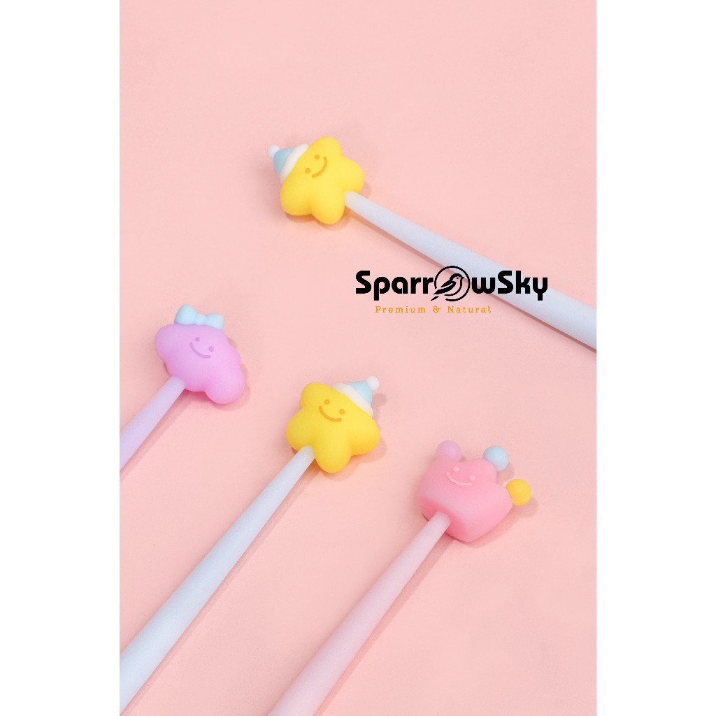 

SPARROW KUKI Pen Silikon / Silicone Pen / Pen Karakter Lucu Cantik STARS IN DREAM (7438)