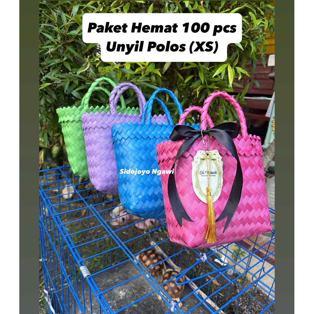 

Paket hemat 100 pcs unyil Polos (XS) Tas souvenir bingkisan