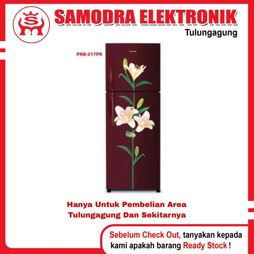 Kulkas POLYTRON PRB-217PR | Kulkas 2 Pintu 210 L