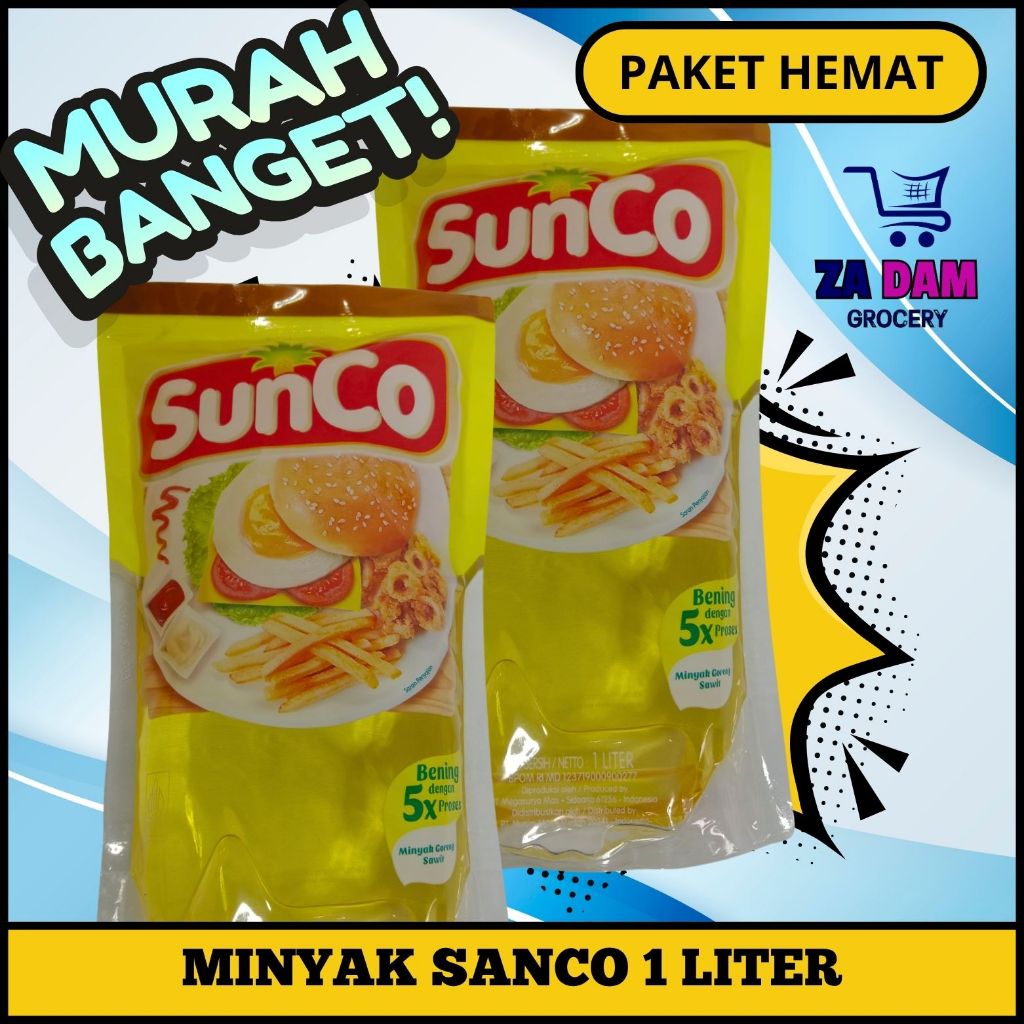 

1 pcs MINYAK GORENG SUNCO 1 LITER